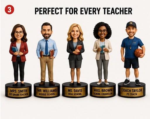 Custom Teacher Figure From Photo | Personalized Appreciation Gift