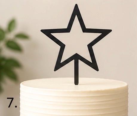 Custom Cake Toppers 10 Pc Set | Personalized 3D Printed Party Decor | Birthday, Wedding, Celebration