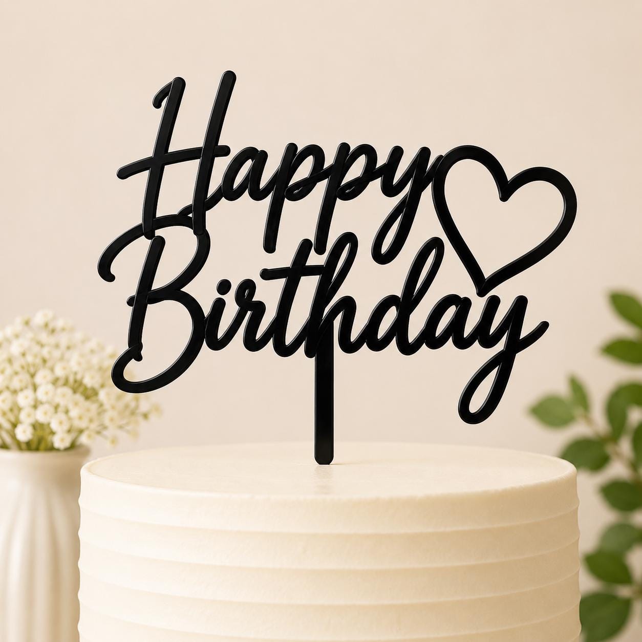 Custom Cake Toppers 10 Pc Set | Personalized 3D Printed Party Decor | Birthday, Wedding, Celebration