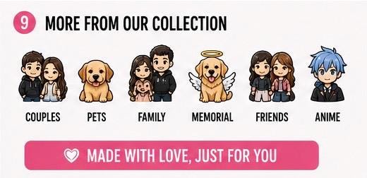 Custom Character Keychain From Photo | Personalized Couple, Pet, Family Accessory