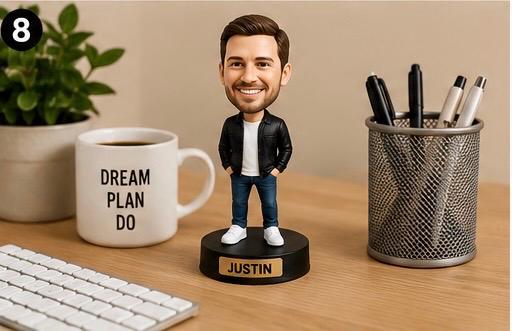Custom Bobblehead From Photo | Personalized 3D Printed Figure | Desk Decor Keepsake