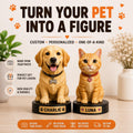 Custom Pet Figure From Photo | Personalized Dog Cat Statue | 3D Printed Pet Memorial Gift