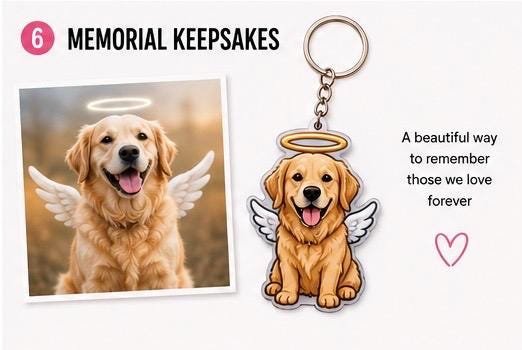 Custom Character Keychain From Photo | Personalized Couple, Pet, Family Accessory