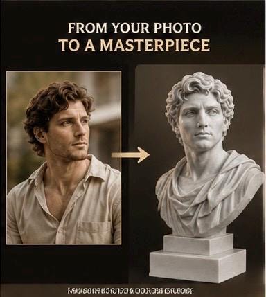 Custom Photo Statue | Personalized Mini Me 3D Printed Figurine, Museum Bust Sculpture