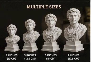 Custom Photo Statue | Personalized Mini Me 3D Printed Figurine, Museum Bust Sculpture