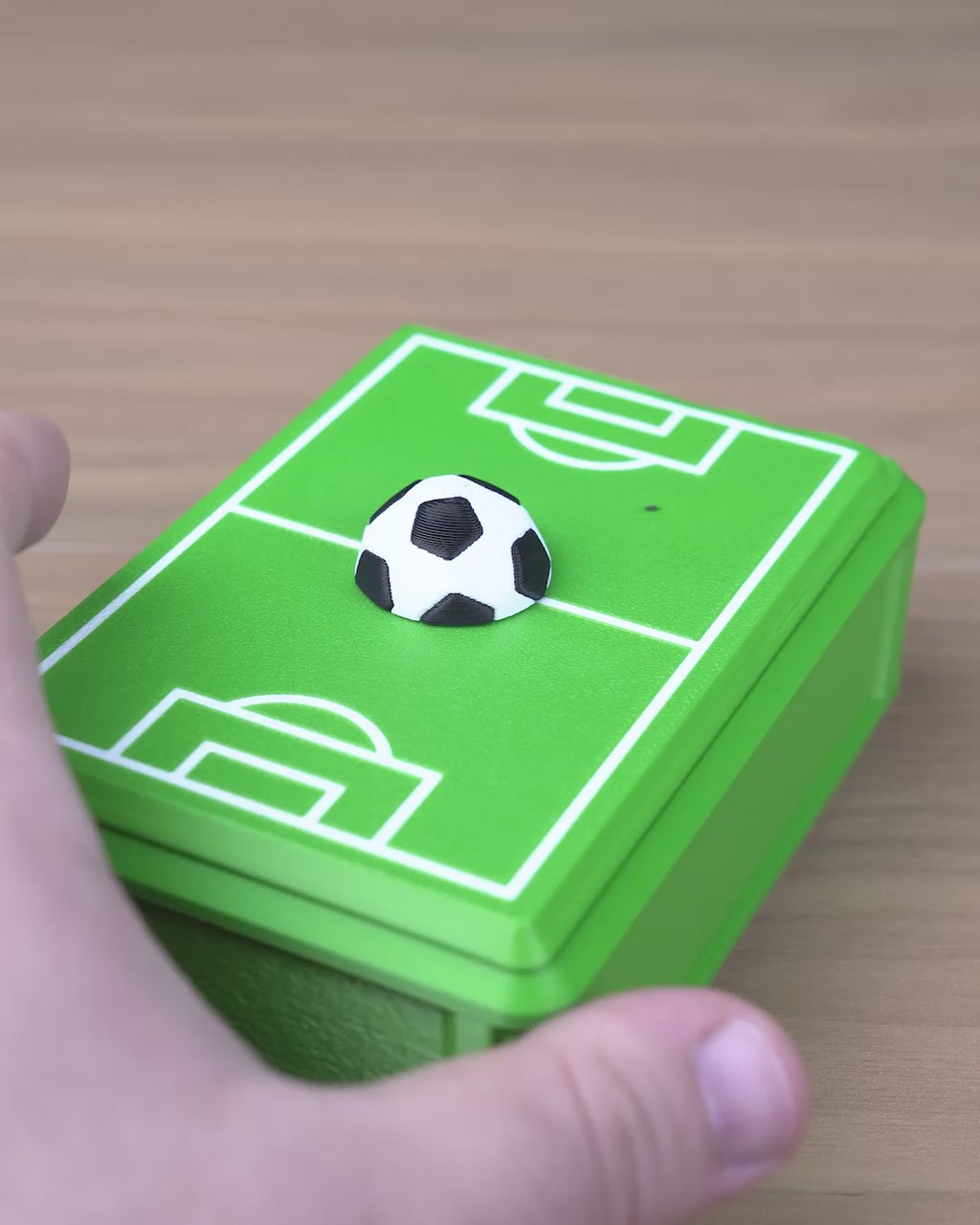Collectors Pitch Sticker Box — Soccer Gift, 3D Printed Football Fan Gift, Fan Gear, Gift for Soccer Fans