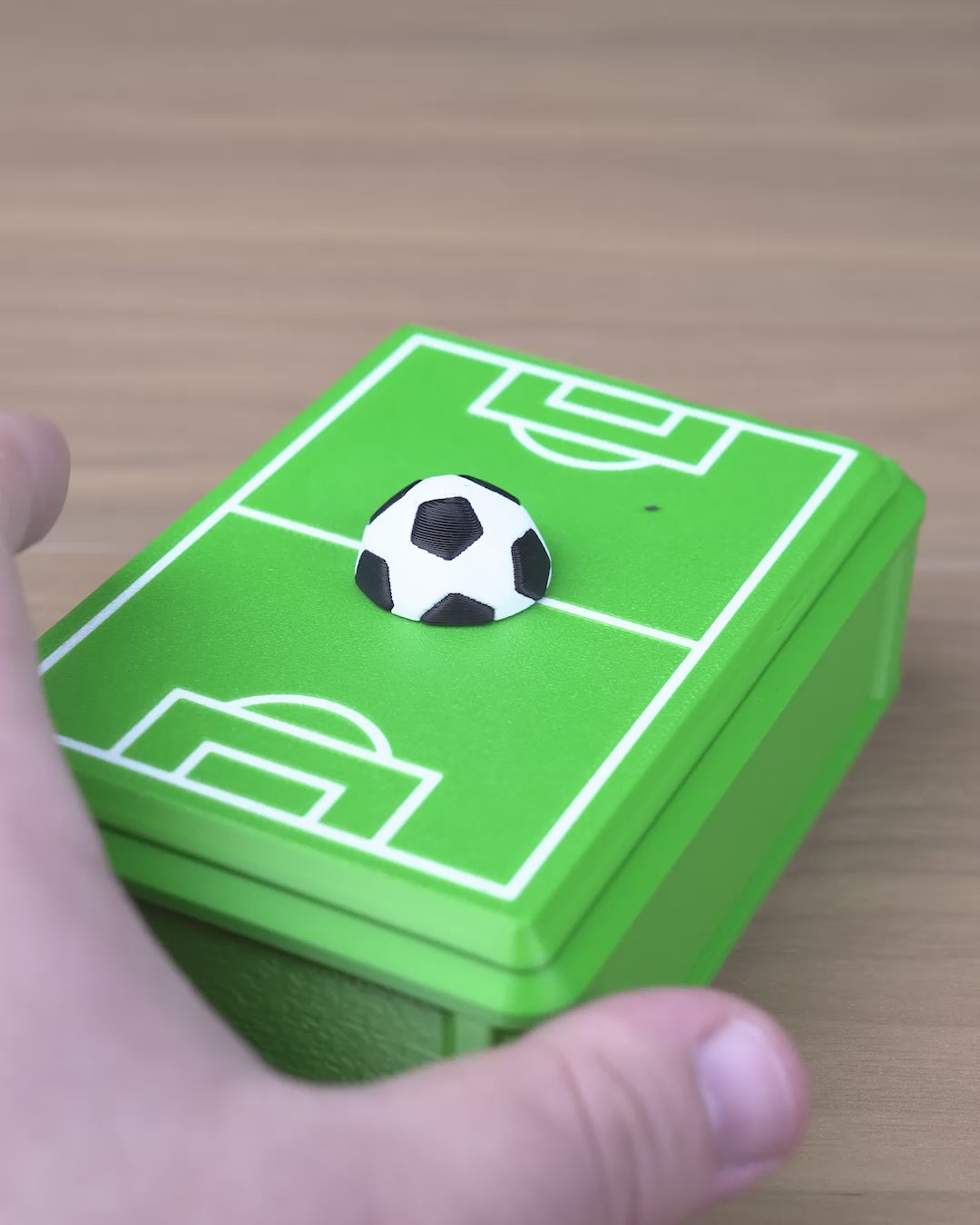 Collectors Pitch Sticker Box — Soccer Gift, 3D Printed Football Fan Gift, Fan Gear, Gift for Soccer Fans