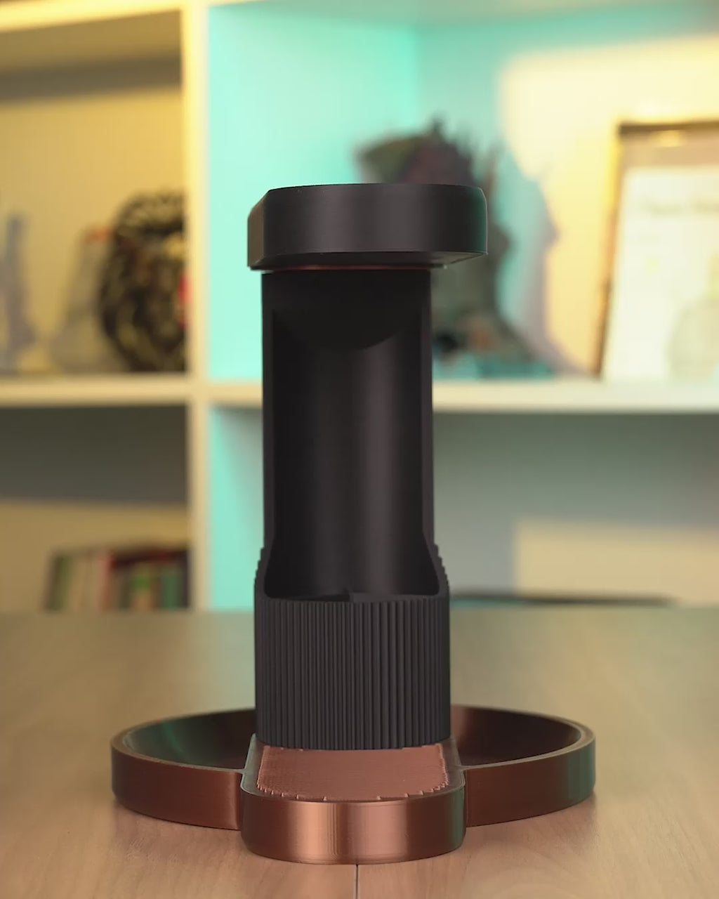 Tower Trio Headphone And Phone Holder — Headphone Stand, 3D Printed Headset Holder, Gaming Desk Decor, Gift for Gamers