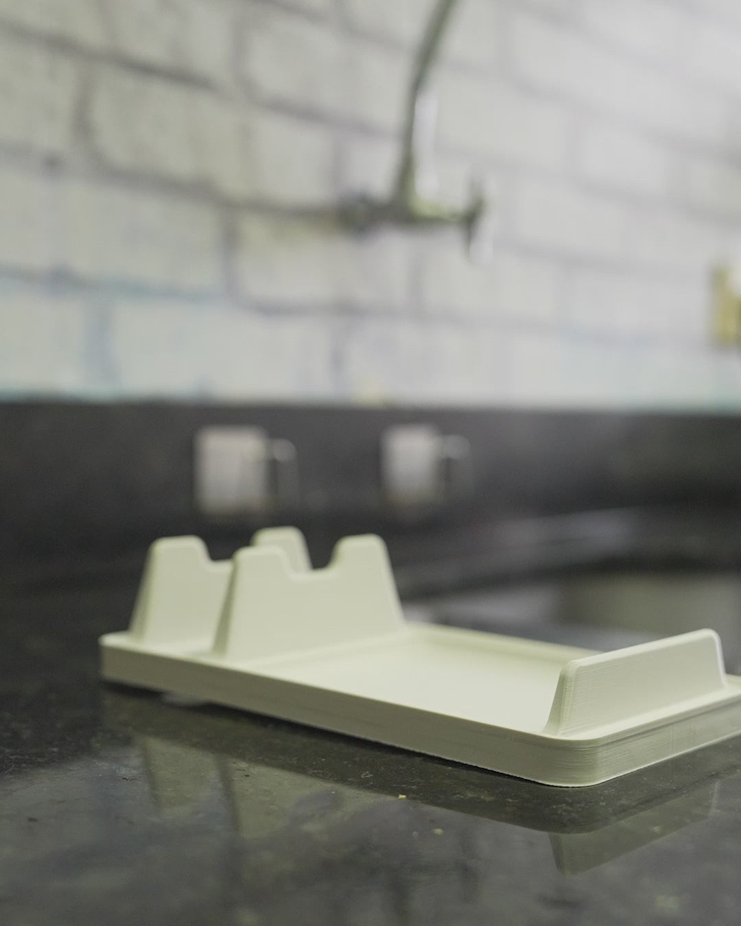 Cooking Utensil Rest — Kitchen Organizer, 3D Printed Dish Drying Rack, Kitchen Decor, Gift for Home Cooks