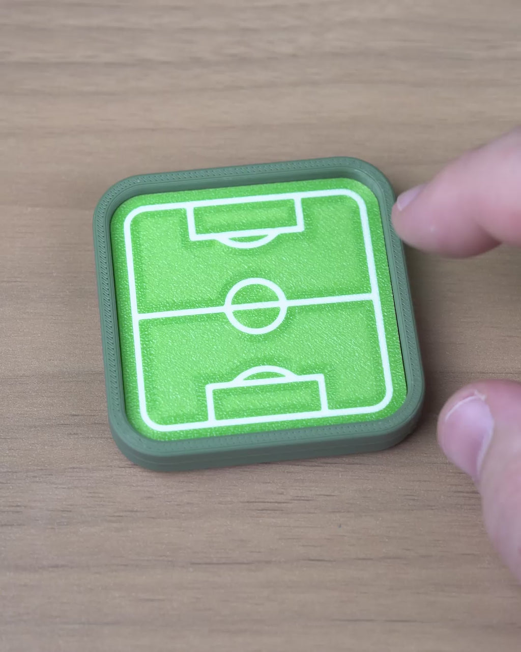 Mini Pitch Fidget — Soccer Gift, 3D Printed Football Fan Gift, Fan Gear, Gift for Soccer Fans